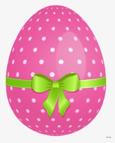 Transparent Polka Dot Background Clipart - Green And Pink Easter Egg, HD Png Download, Transparent PNG