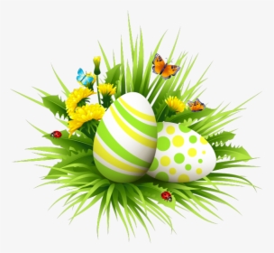 Transparent Easter Eggs In Grass Png - Paques Png, Png Download, Transparent PNG