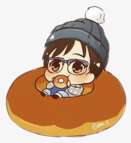 #donut #yuri #yoi #yurionice #yurikatsuki #cute - Cartoon, HD Png Download, Transparent PNG
