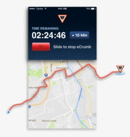 Road Id App Ecrumb Gps Live Tracking - Road Tracking App, HD Png Download, Transparent PNG