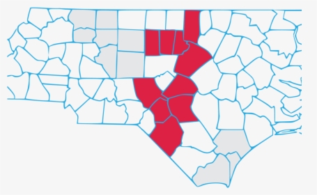 Map-02 - Map Of North Carolina, HD Png Download, Transparent PNG