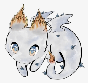 Cute Chibi Dragon Drawing, HD Png Download, Transparent PNG
