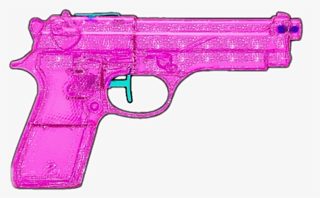 Handgun Transparent Pink - Pistola Tumblr Png, Png Download, Transparent PNG