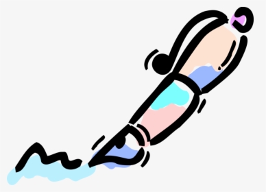 Vector Illustration Of Fountain Pen Writing Instrument, HD Png Download, Transparent PNG