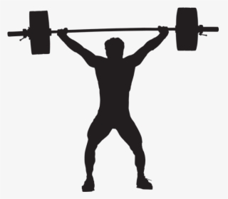 Lifting Weights Silhouette Png, Transparent Png, Transparent PNG