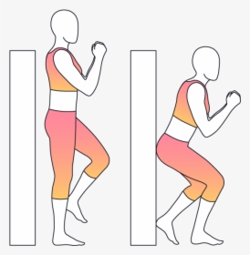 Exercise Clipart Squat Exercise - Illustration, HD Png Download, Transparent PNG