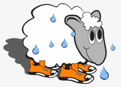 Sweaty Sheep Cartoon, HD Png Download, Transparent PNG