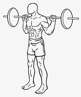 Narrow Stance Squat With Barbell, HD Png Download, Transparent PNG