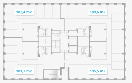 Commercial Building Floor Plans Png - Standard Office Building Design, Transparent Png, Transparent PNG