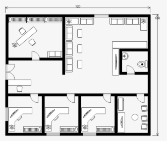 Office Floor Plan Examples, HD Png Download, Transparent PNG
