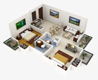 3d Plan Interior Design, HD Png Download, Transparent PNG