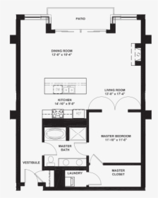 Floor Plan Master Bed And Bath, HD Png Download, Transparent PNG