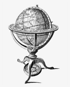 Antique Globe Drawing, HD Png Download, Transparent PNG