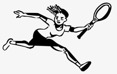 Athlete Drawing Tennis Player, HD Png Download, Transparent PNG