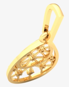 18k Gold Pendant For Women 0 15ct Round Diamond Drop - Pendant, HD Png Download, Transparent PNG