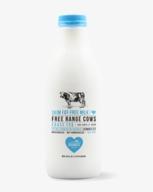 Skim Fat Free Milk Bottle - Grass Fed Omega Milk, HD Png Download, Transparent PNG