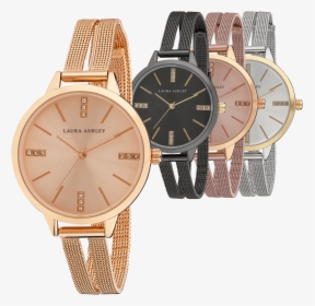 Laura Ashley Split Mesh Band Sunray Dial Watch , Png - Lauraashley Watches, Transparent Png, Transparent PNG