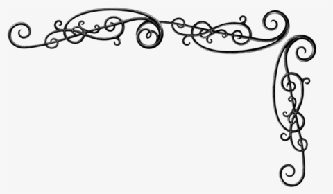Drawing Of Ornate Metal Scrollwork - Line Art, HD Png Download, Transparent PNG