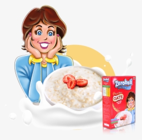 Bowl Clipart Porridge Oats - Oatmeal For Breakfast Cartoon, HD Png Download, Transparent PNG