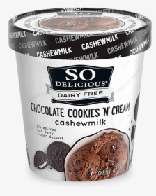 Chocolate Cookies N - So Delicious Cashew Milk Cookies And Cream, HD Png Download, Transparent PNG