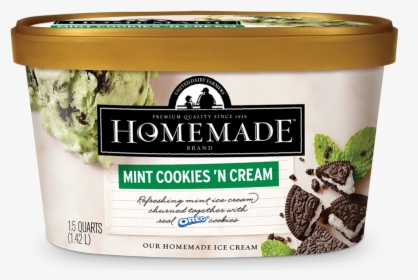 Homemade Brand Mint Cookies N Cream Ice Cream 48oz - Homemade Ice Cream 48 Oz, HD Png Download, Transparent PNG