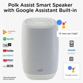 Speaker With Built In Google Assistant, HD Png Download, Transparent PNG