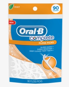 Oral-b Complete Mint Floss Picks - Oral B Tooth Floss, HD Png Download, Transparent PNG