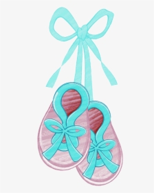 Baby Booties Clipart Blue Ribbon, HD Png Download, Transparent PNG