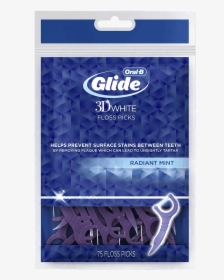 Oral-b Glide 3d White Floss Picks - Oral B Glide 3d White Floss Picks Radiant Mint, HD Png Download, Transparent PNG