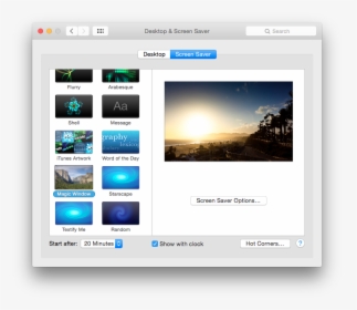 Custom Screensaver Mac Os, HD Png Download, Transparent PNG