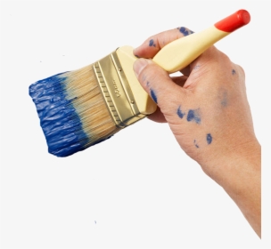 Hand Holding Paint Brush Png, Transparent Png, Transparent PNG