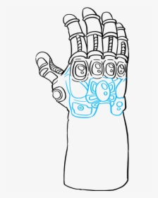 How To Draw The Infinity Gauntlet From The Avengers - Draw Infinity Gauntlet, HD Png Download, Transparent PNG