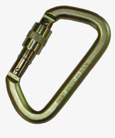 Steel Locking Carabiner - Mosquetão Png, Transparent Png, Transparent PNG