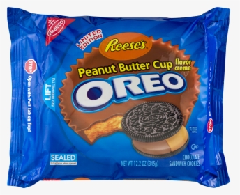 Nabisco Reese S Peanut Butter Cup Creme Oreo Chocolate - Sandwich Cookies, HD Png Download, Transparent PNG