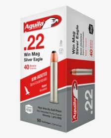 Aguila 22 Winchester Magnum Ammunition Silver Eagle - Aguila 22 Magnum Ammo, HD Png Download, Transparent PNG
