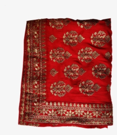 Red Silk Saree - Stole, HD Png Download, Transparent PNG