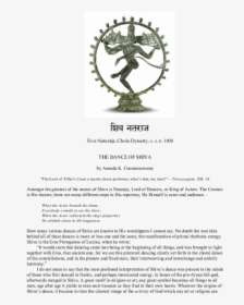 Shiva As Lord Of The Dance (nataraja), HD Png Download, Transparent PNG
