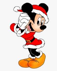Disney Characters Mickey Mouse Xmas Clip Art Images - Minnie Mouse Santa Claus, HD Png Download, Transparent PNG