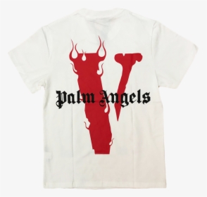 Palm Angels White T Shirt, HD Png Download, Transparent PNG