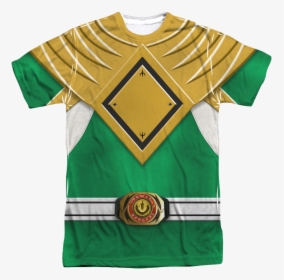 Green Ranger Sublimation Costume Shirt - Green Power Ranger Outfit, HD Png Download, Transparent PNG