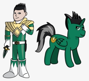 The Green Power Ranger As An Alicorn B - Cartoon, HD Png Download, Transparent PNG