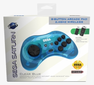 Sega Saturn 8-button Arcade Pad - Retro Bit Saturn Wireless Controller, HD Png Download, Transparent PNG