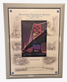 Ben Franklin Bridge Png - Picture Frame, Transparent Png, Transparent PNG
