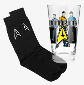 Star Trek Star Trek Captain Kirk Character Crew Socks - Pint Glass, HD Png Download, Transparent PNG