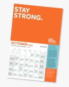 Workplace Calendar Oct - Paper, HD Png Download, Transparent PNG
