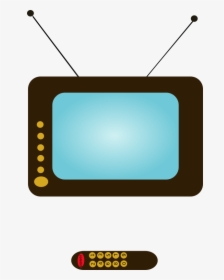 Tv Set - Tv And Remote Clipart, HD Png Download, Transparent PNG