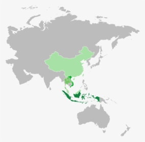 Indonesia Asia World Map Png - Asia Map Transparent Background, Png Download, Transparent PNG
