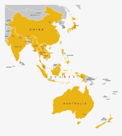 Asia Vector South Map - Asia Pacifico, HD Png Download, Transparent PNG