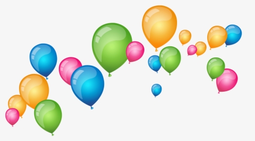 Happy Birthday Background Design Png Clipart , Png - Happy Birthday Balloons Transparent Background, Png Download, Transparent PNG