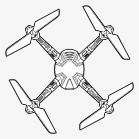 Hd Video Drone Complete Body Red - Drone Drawing Png, Transparent Png, Transparent PNG